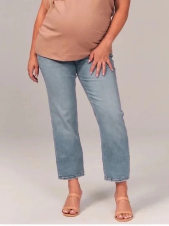Abercrombie & Fitch Maternity The Ankle Straight Jean 26/2 Short - Picture 7 of 8